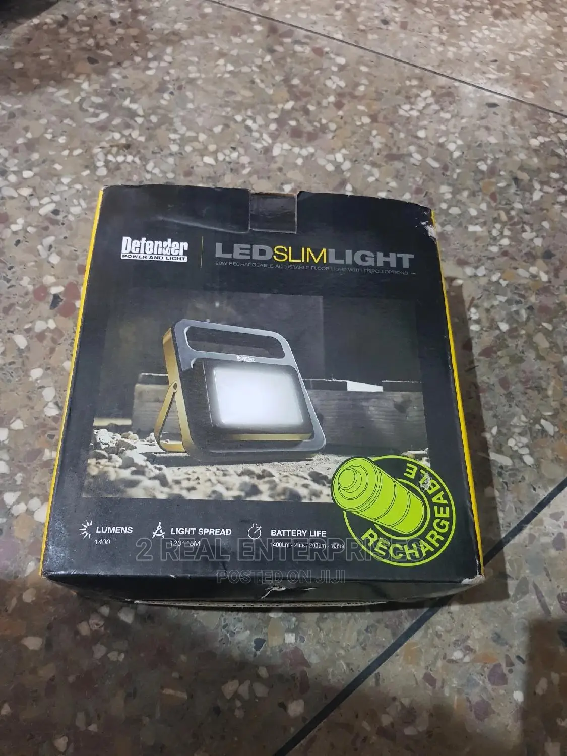 Defender Slimline Led Light Rechargeable 20w