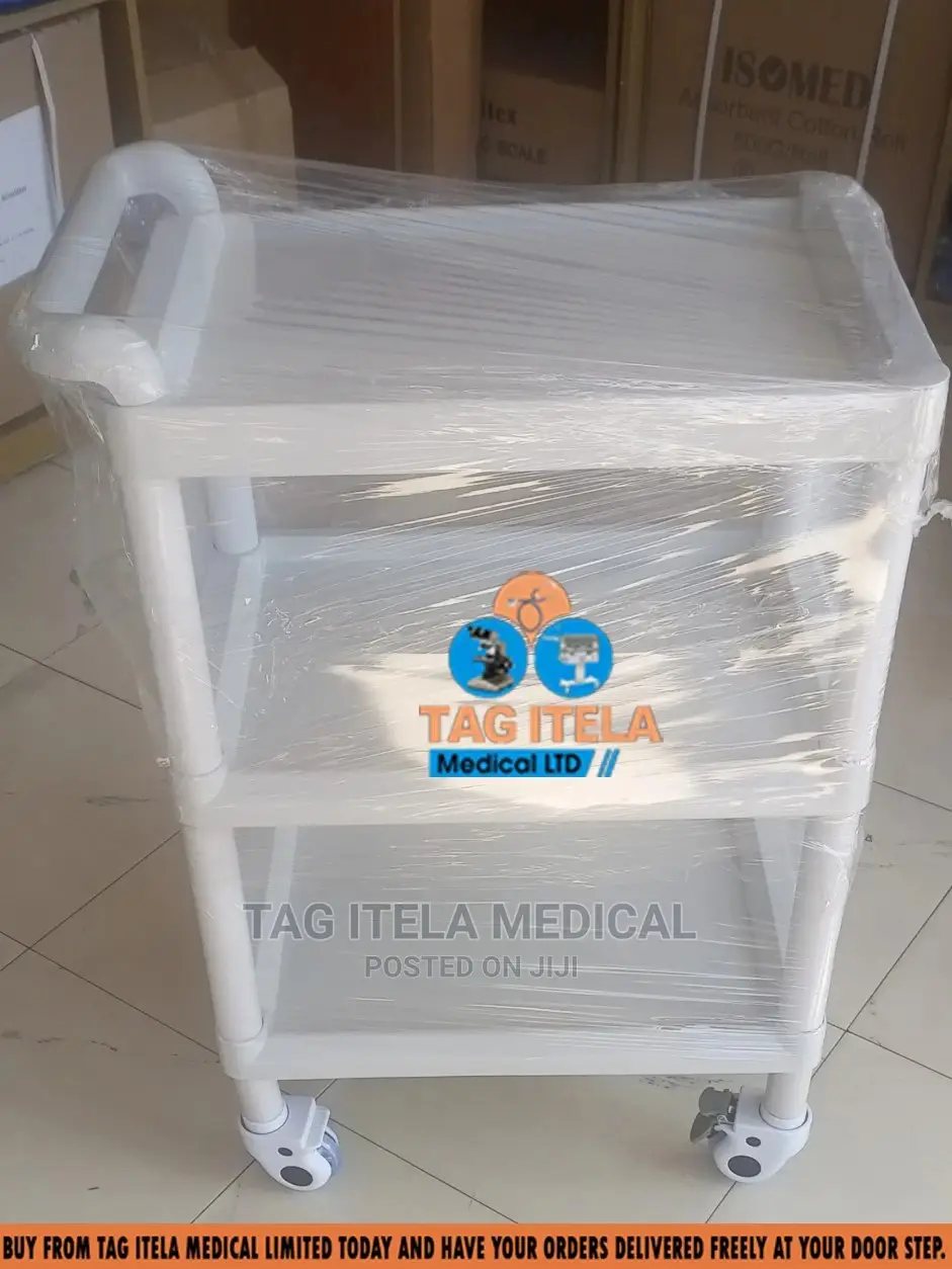 Medicine Trolley (3 Steps Plastic)