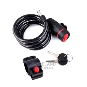 Theft Spiral Steel Cable Universal Protective Bicycle Lock