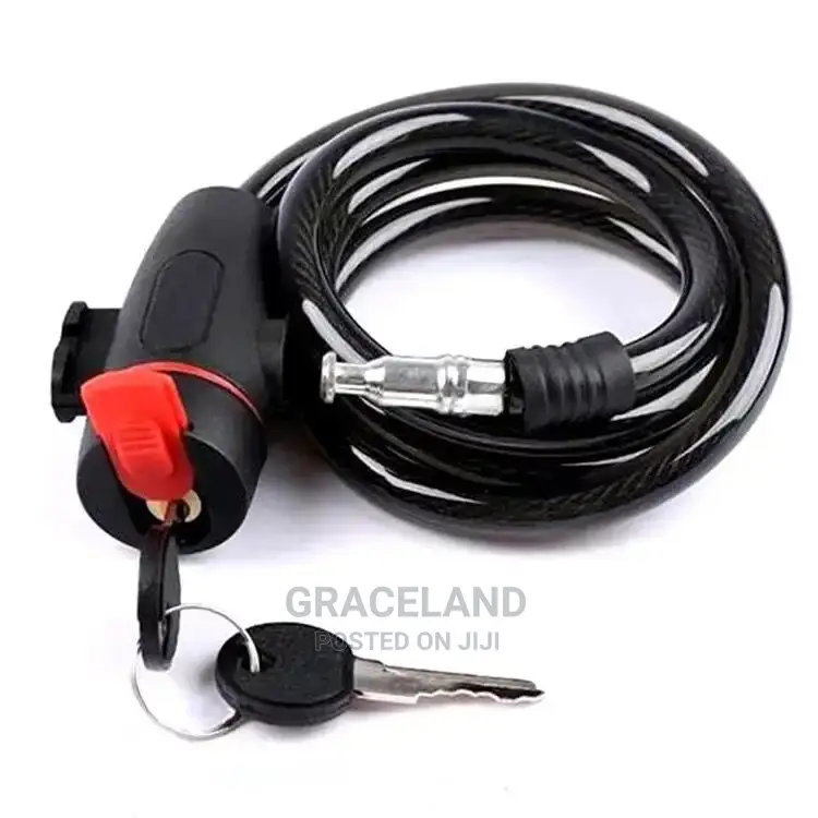 Theft Spiral Steel Cable Universal Protective Bicycle Lock