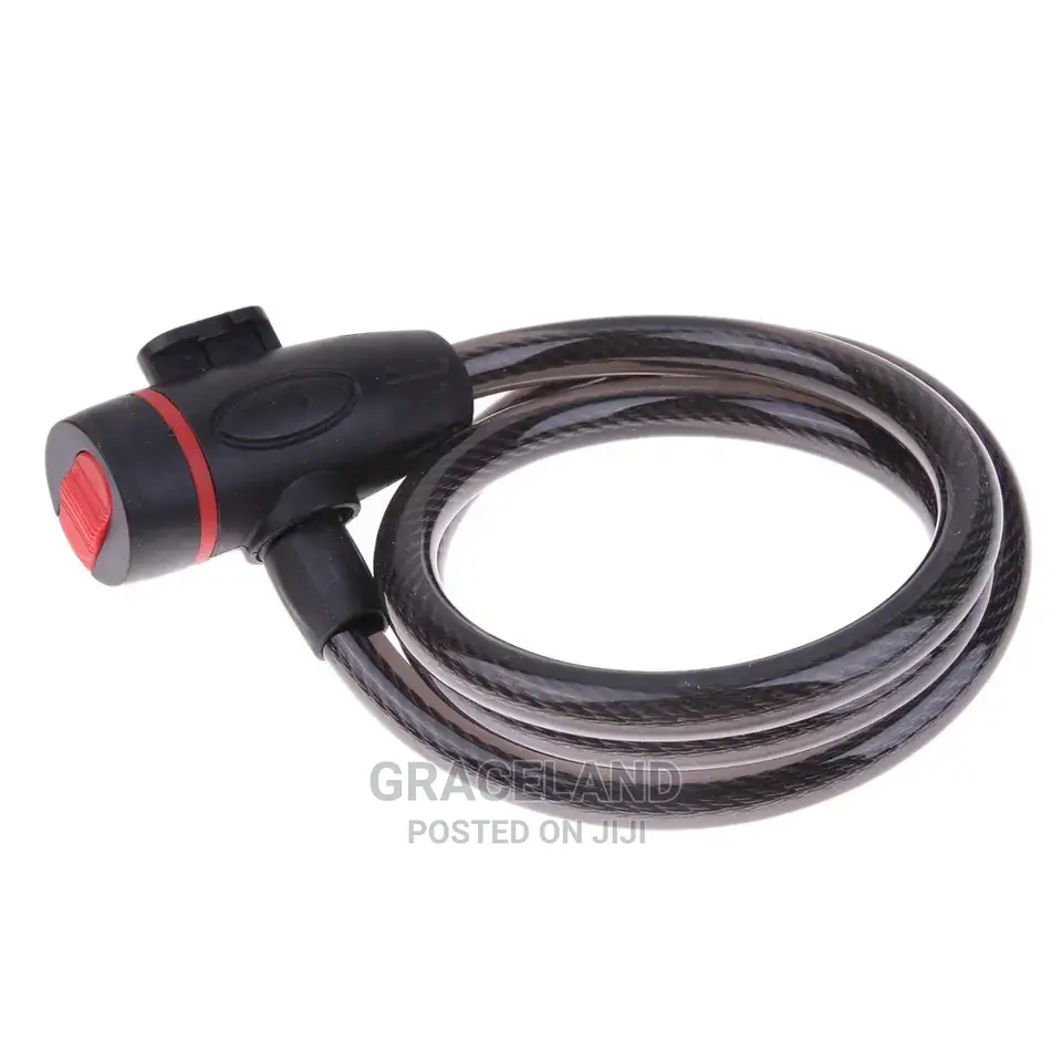 Theft Spiral Steel Cable Universal Protective Bicycle Lock