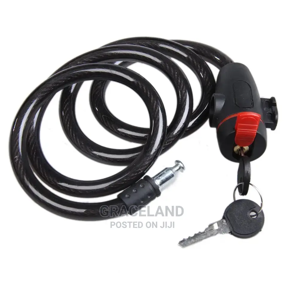 Theft Spiral Steel Cable Universal Protective Bicycle Lock