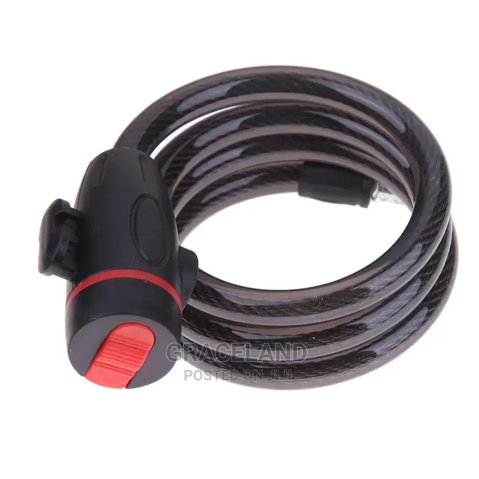 Theft Spiral Steel Cable Universal Protective Bicycle Lock