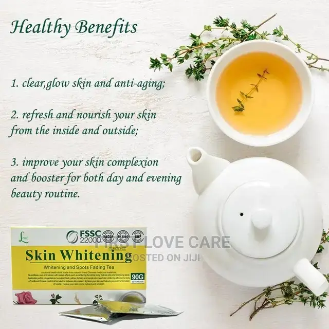 Super Skin Whitening Tea Yellow Box