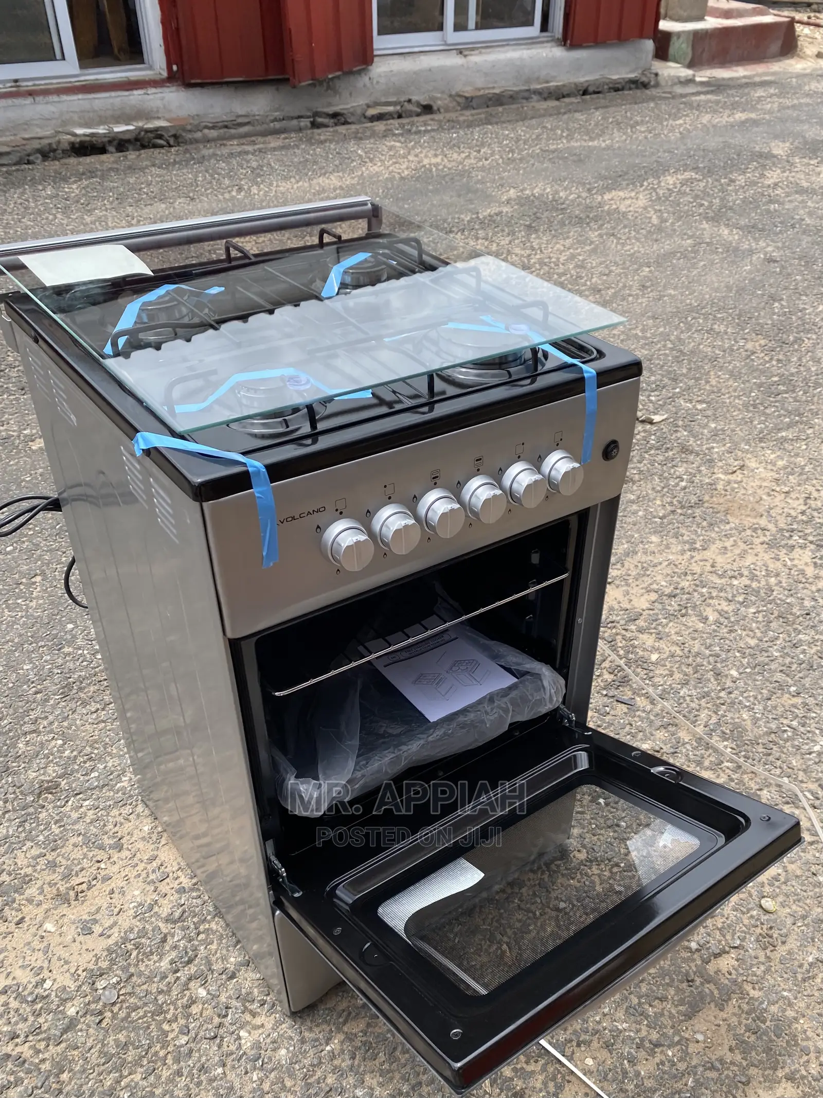 Fresh in Box 50*50cm Volcano 4 Gas Burner + Oven N Grill.