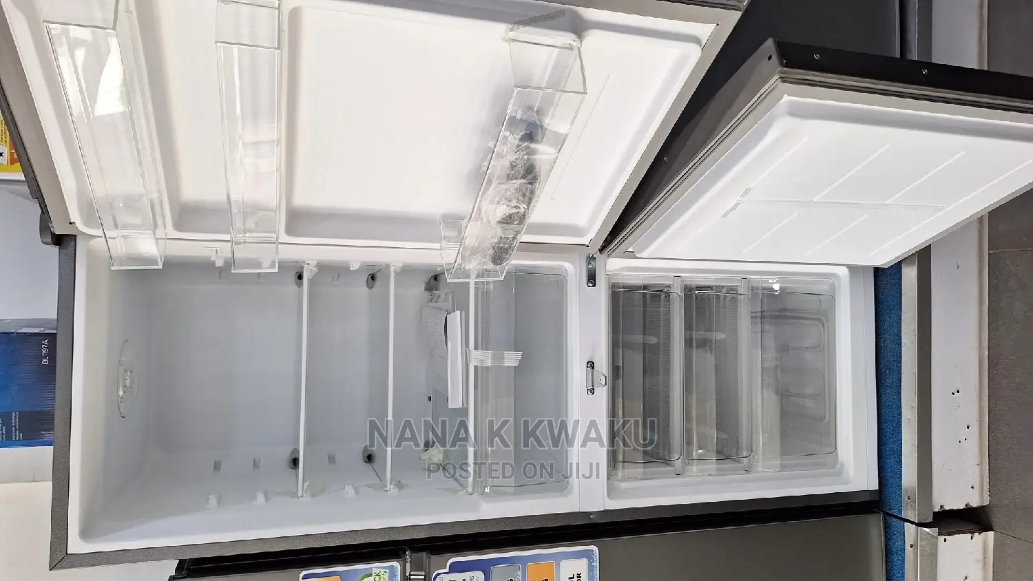 Nasd2-27_nasco Double Door Fridge With Bottom Freezer