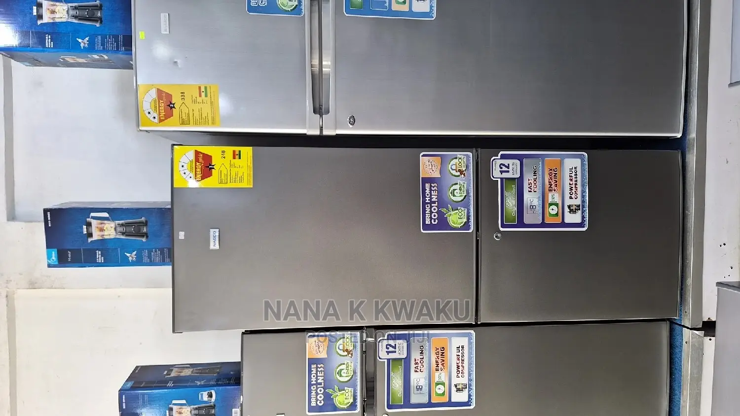 Nasd2-27_nasco Double Door Fridge With Bottom Freezer