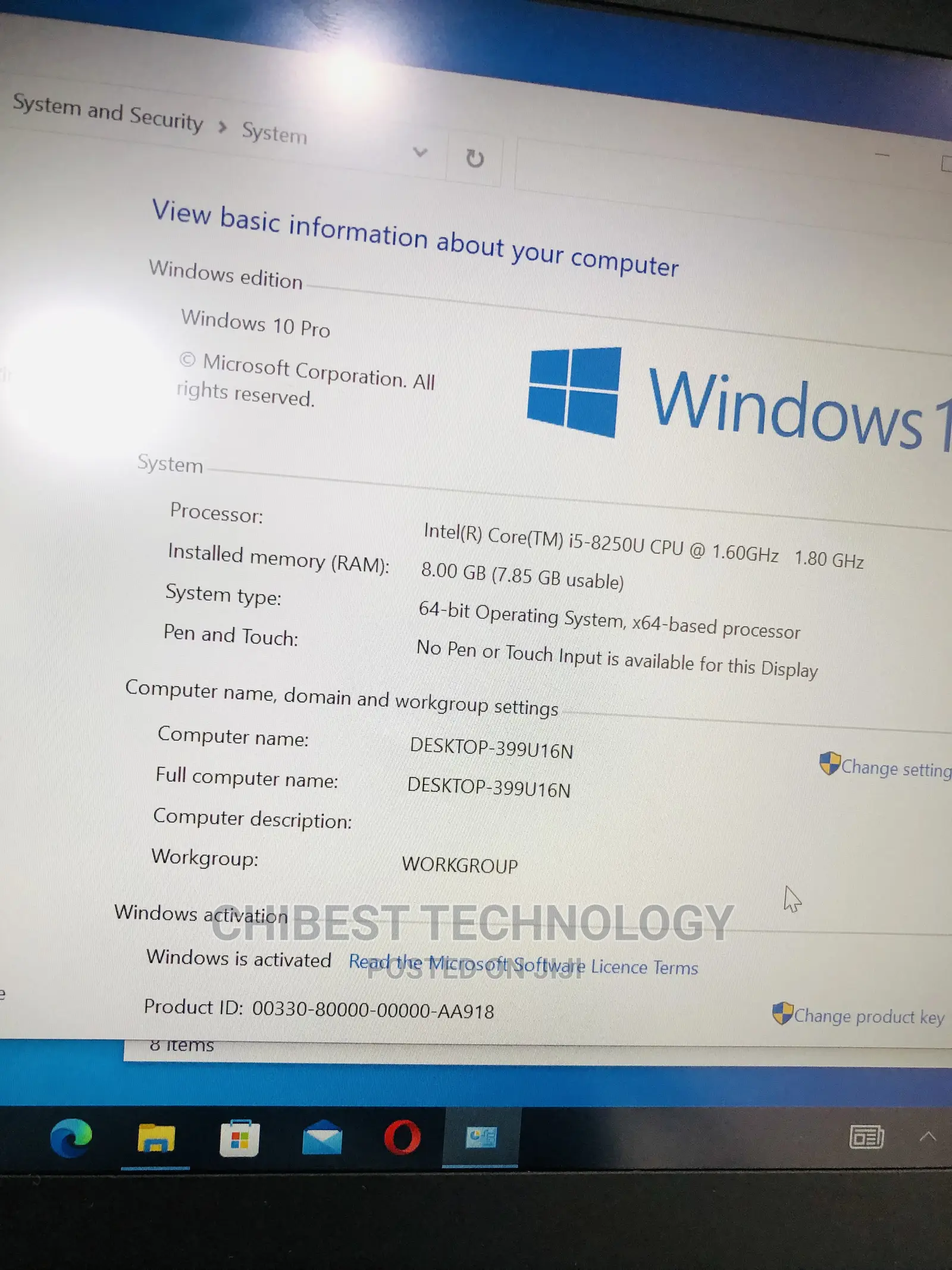 Laptop Lenovo ThinkPad X1 Carbon 8GB Intel Core I5 SSD 256GB