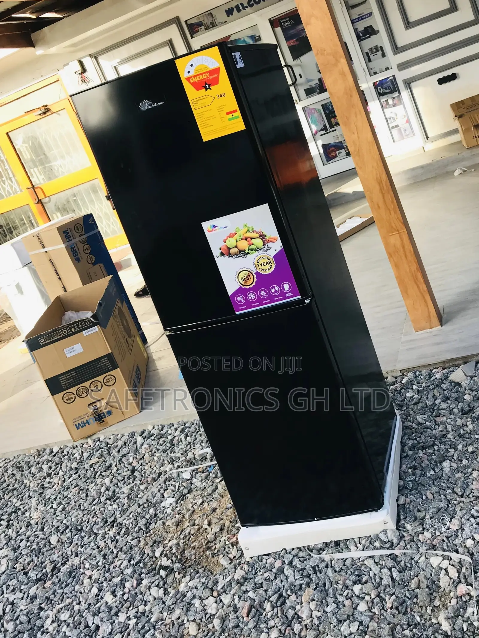 Unique Rainbow Bottomfreezer RF-271IX Doubledoor 166 Liters
