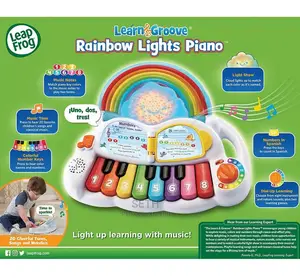 Children Kids Leapfrog Learn and Groove Rainbow Lights Piano
