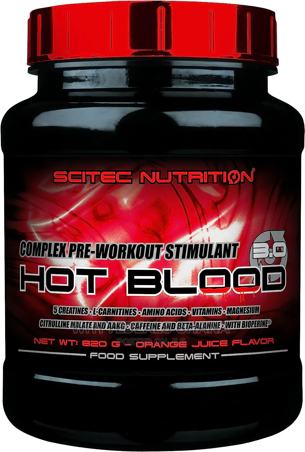 Scitec Nutrition Hot Blood PRE-WORKOUT ENERGY, STRENGTH