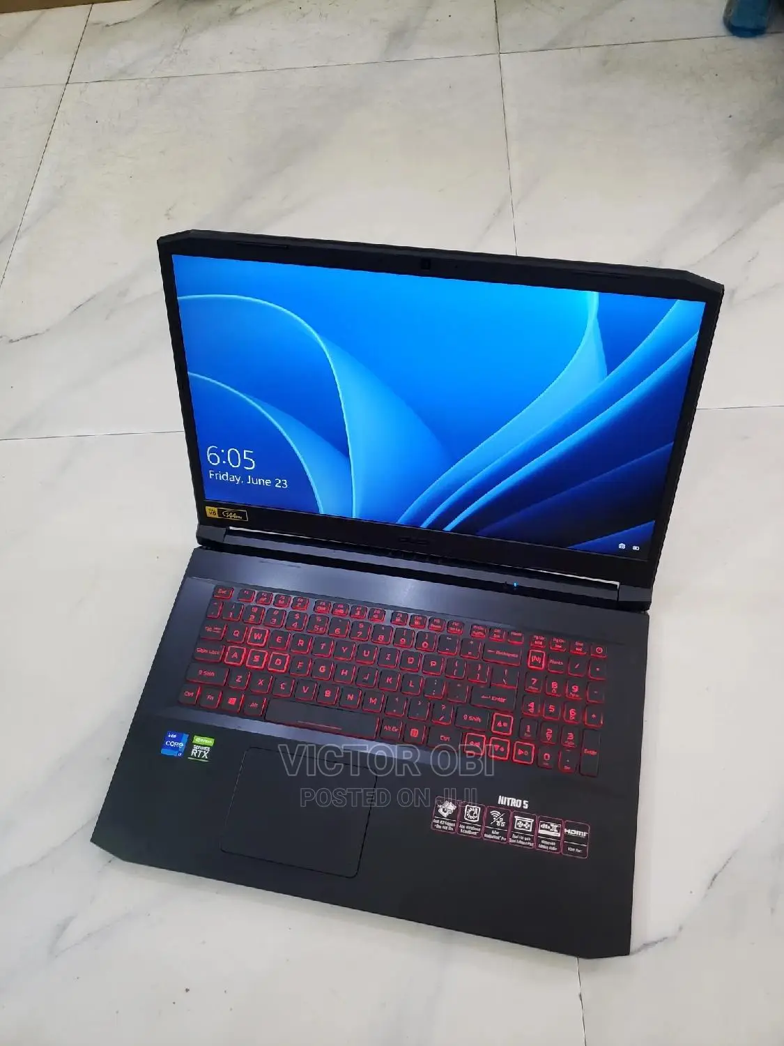 Laptop Acer NITRO 5 16GB Intel Core I7 SSD 1T