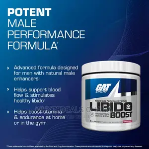GAT Sport Libido Boost Powder, Male Performance Formula