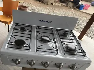 Newly in Stock Nasco 5 Gas Burner With Shelves at Best Deal.