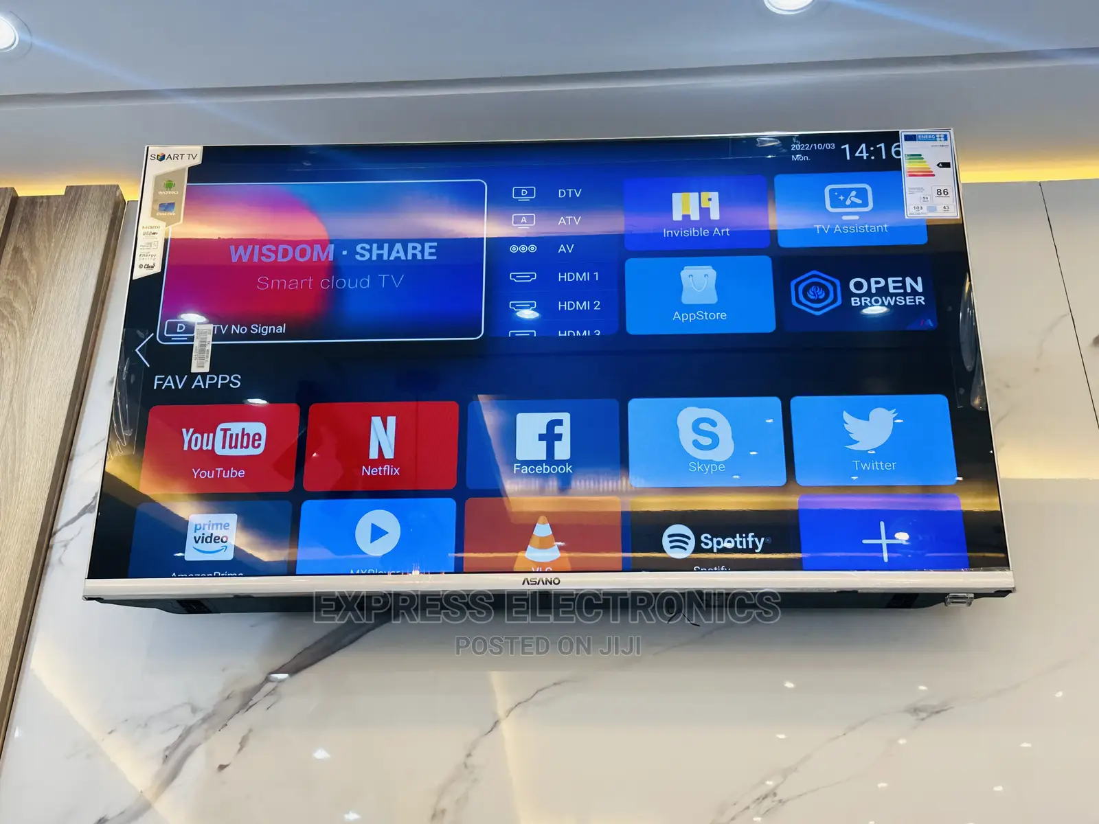 Brand~New Smart Asano 43”FHD Android Tv 