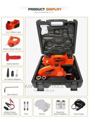5ton Electric Car Jack With Impact Wrench With Tire Pump