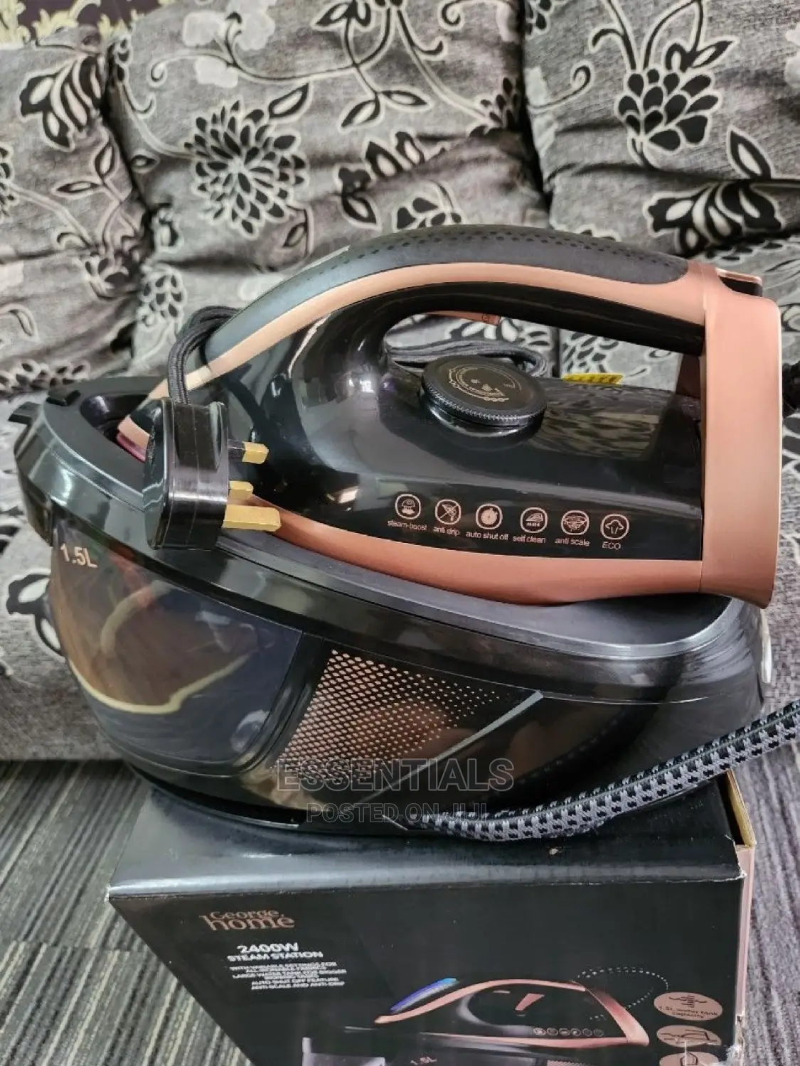 ASDA Black and Rose Gold 2400w Steam Generator Iron