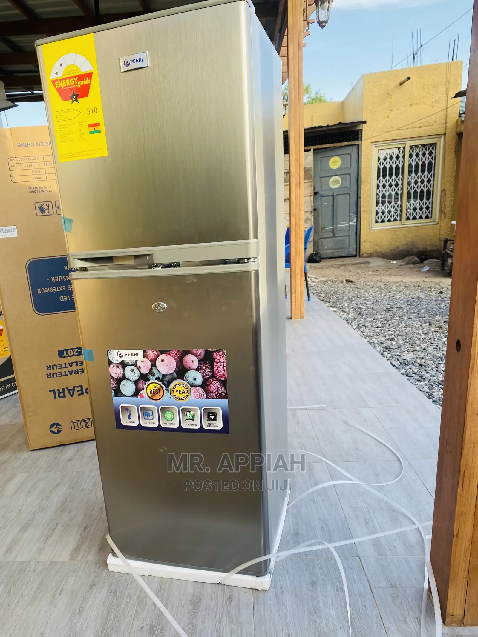 Extremely Chilling Pearl PF-228 Double Door Fridge(212L),.