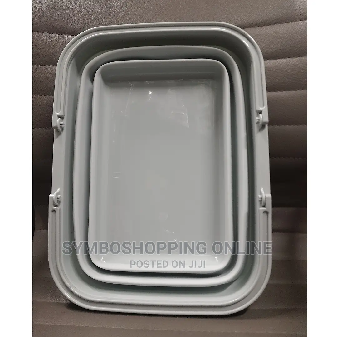 Collapsible Foldable Basket With Carry Handles