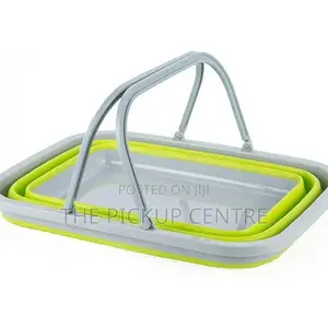 Collapsible Foldable Basket With Carry Handles