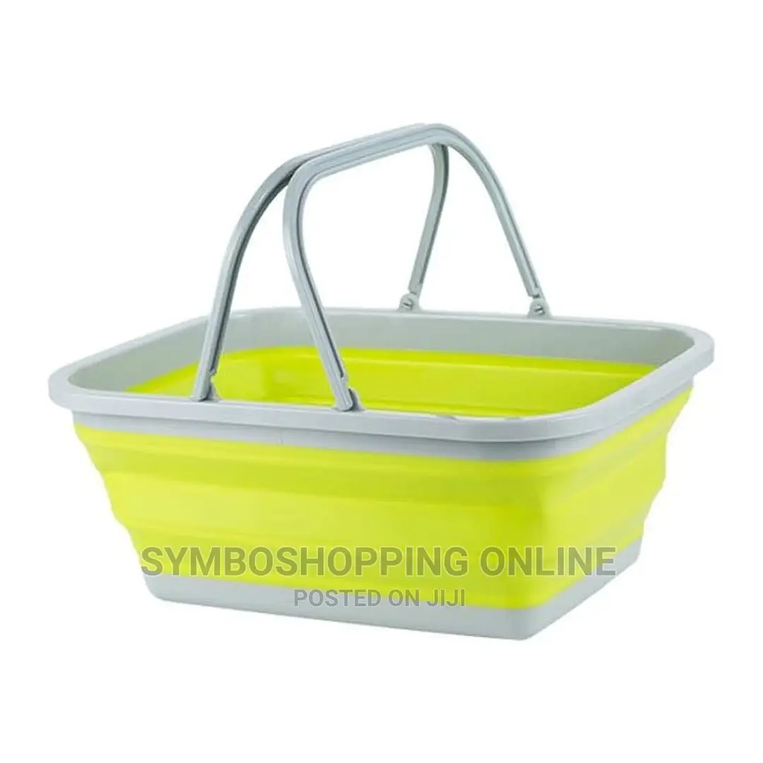 Collapsible Foldable Basket With Carry Handles