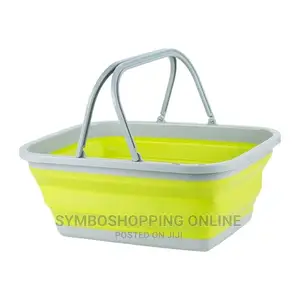 Collapsible Foldable Basket With Carry Handles