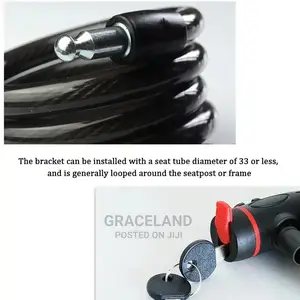 Theft Spiral Steel Cable Universal Protective Bicycle Lock