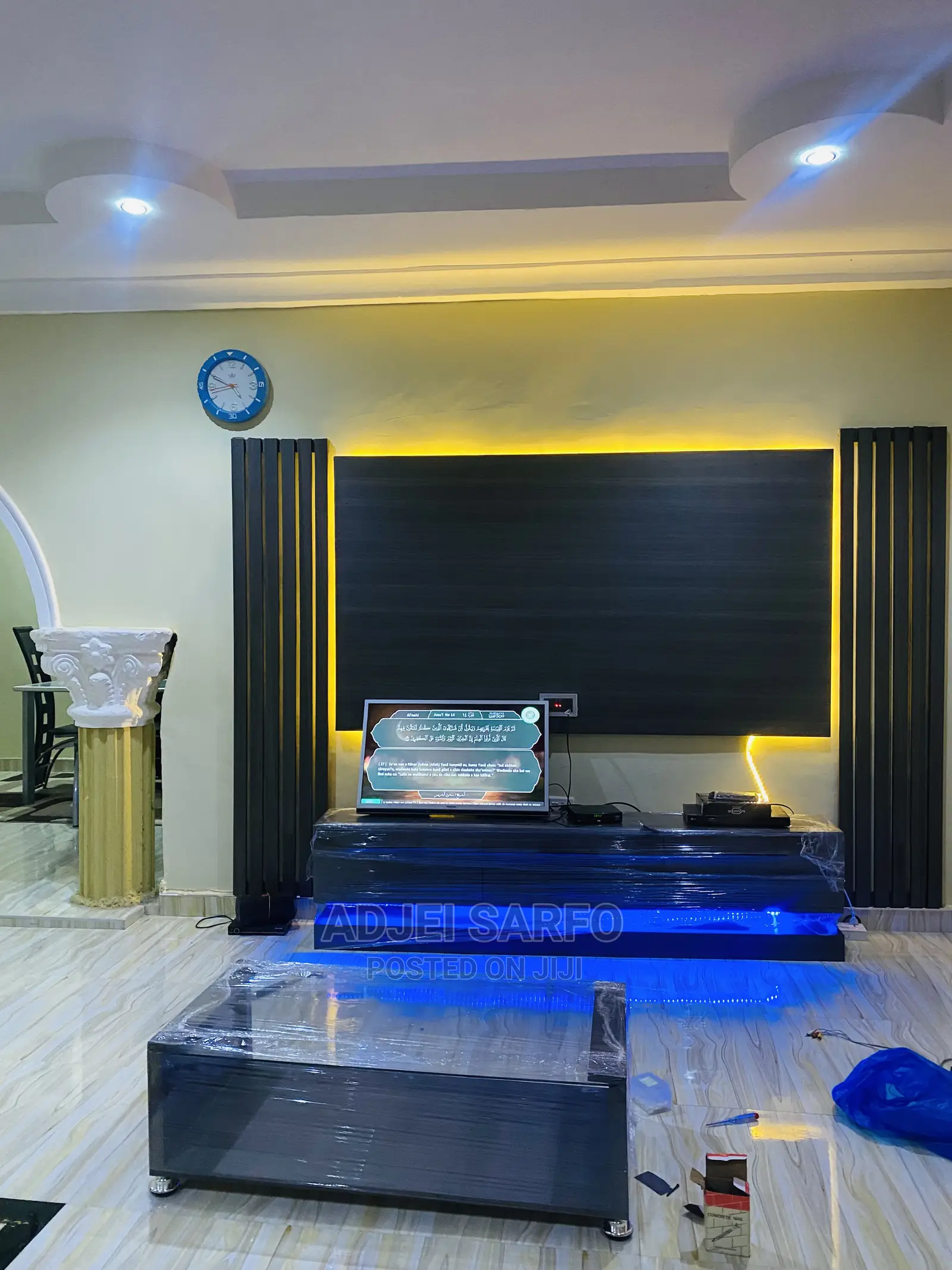 Original Led Tv Stand With Led Tv Board and Center Table