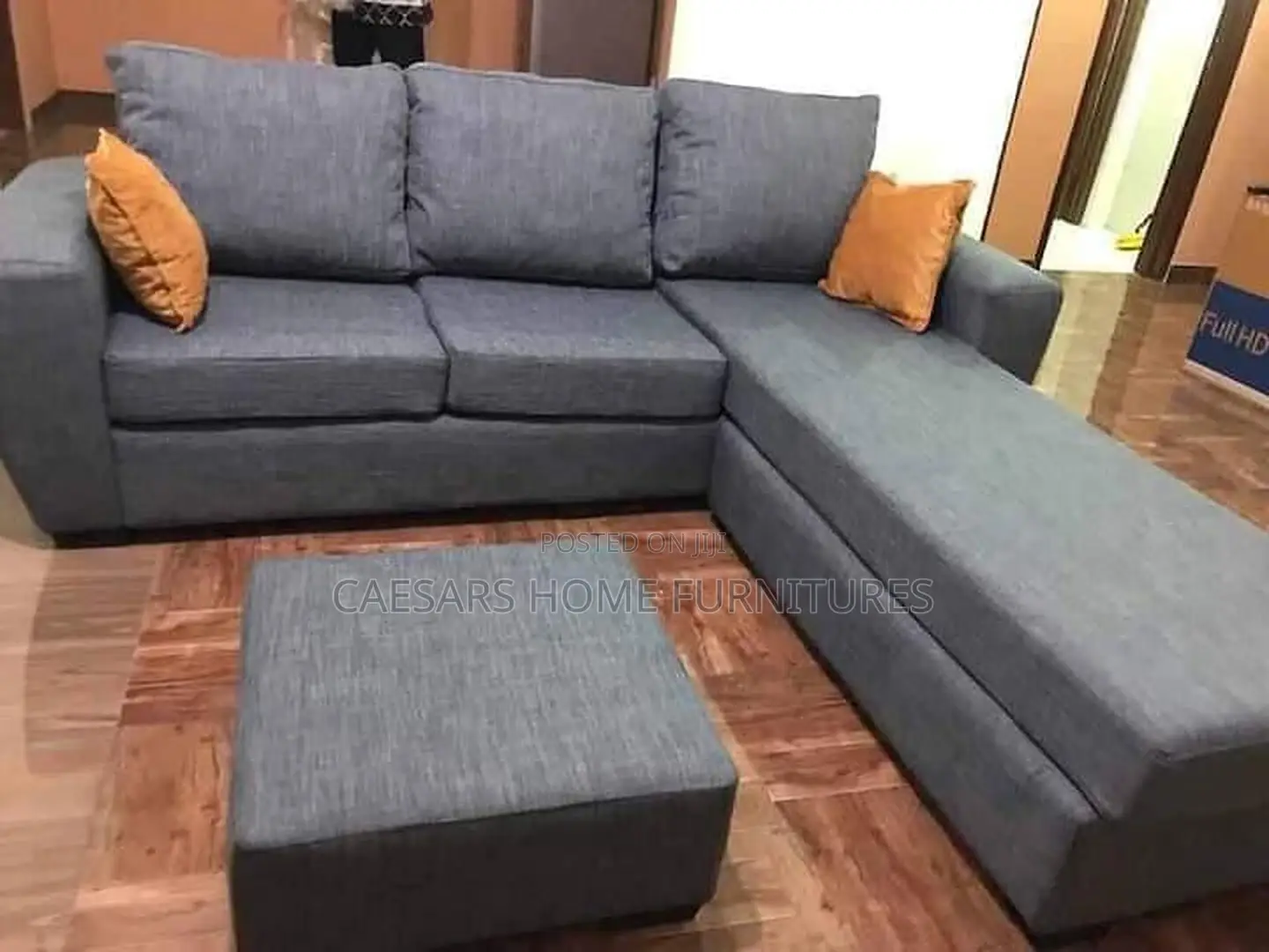 Material L Shape Sofa