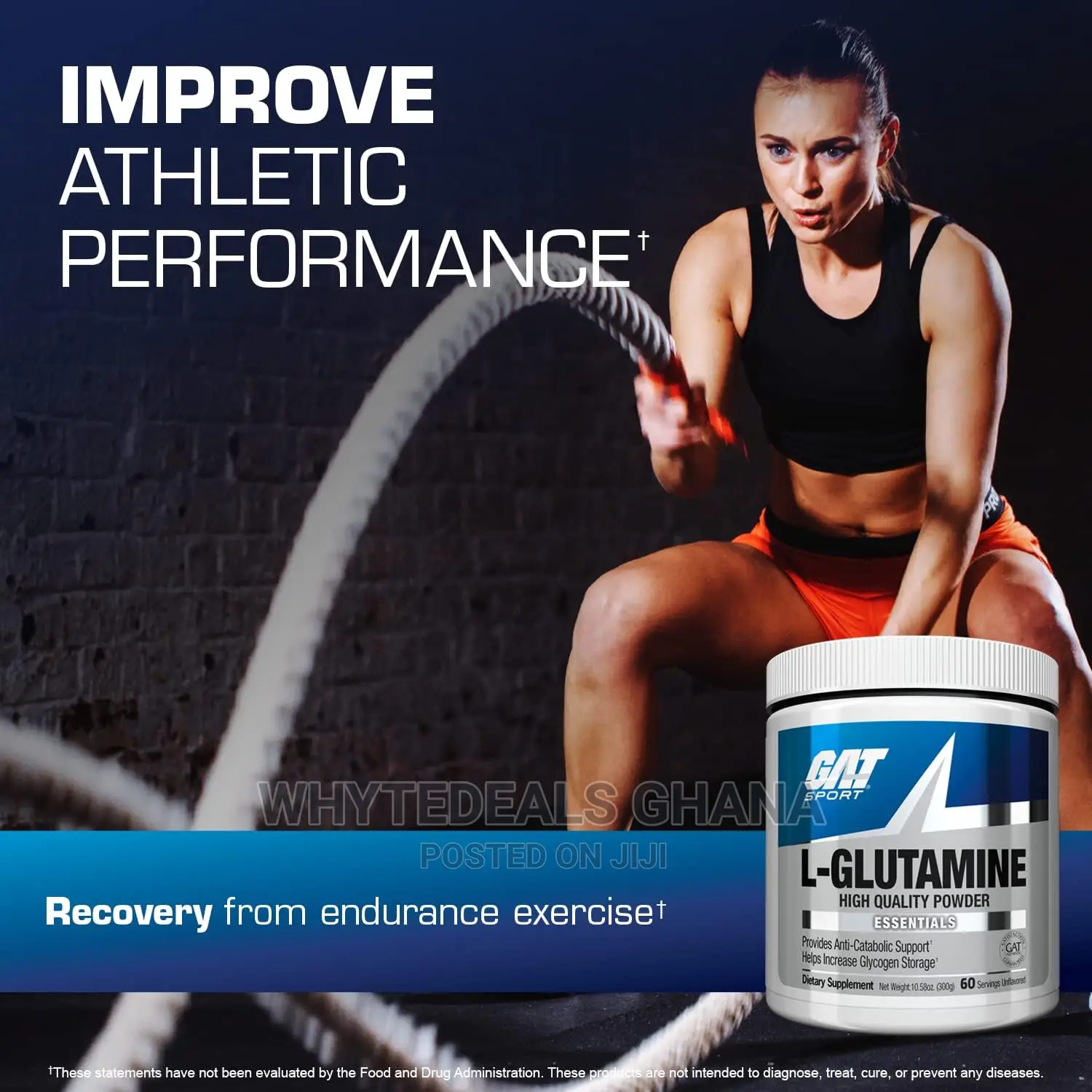 Gat Sport L-Glutamine for Immune Support Muscle Growth