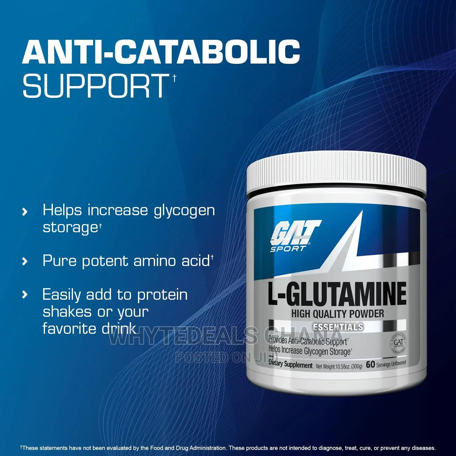 Gat Sport L-Glutamine for Immune Support Muscle Growth