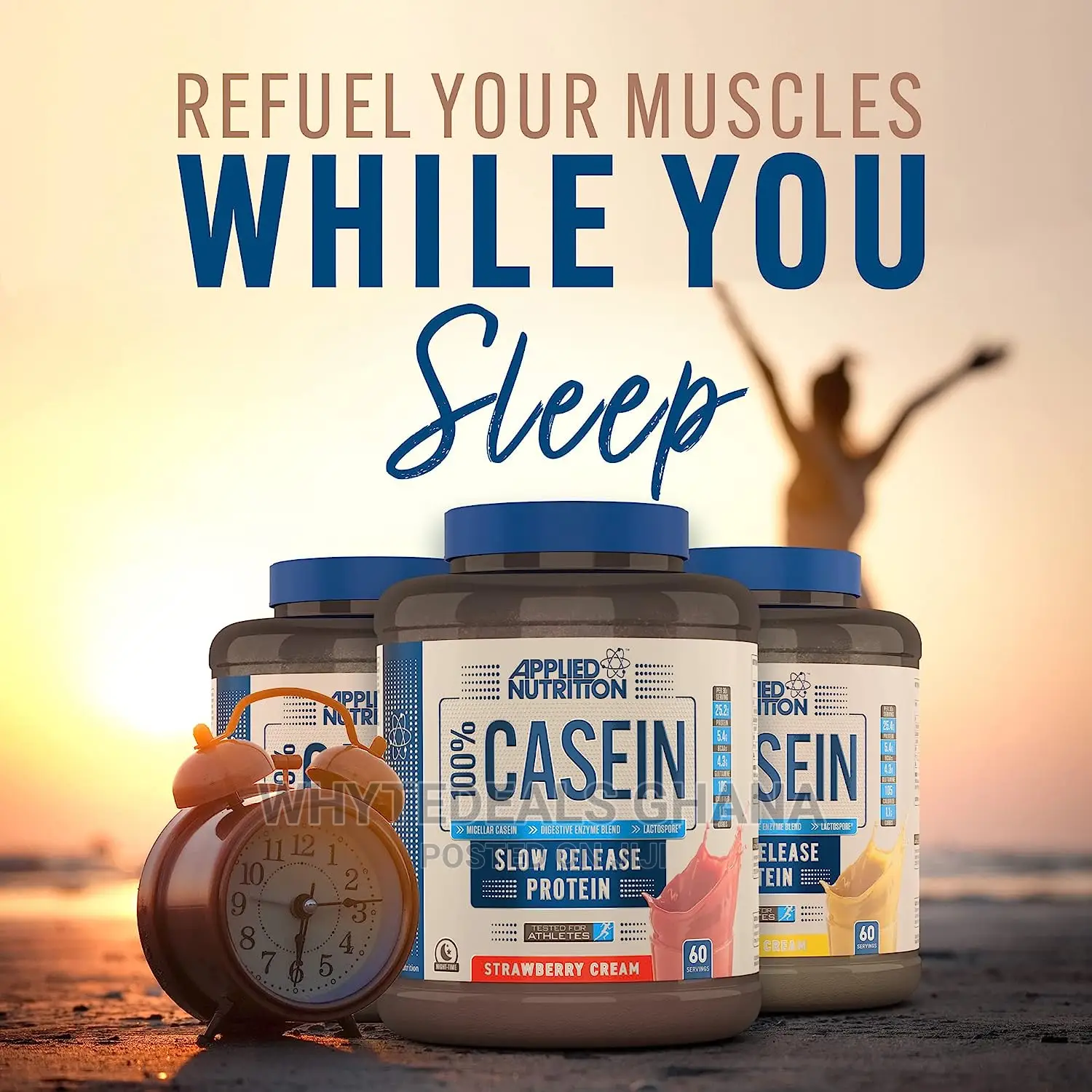Applied Nutrition Casein Protein MUSCLE GROWTH RECOVERY