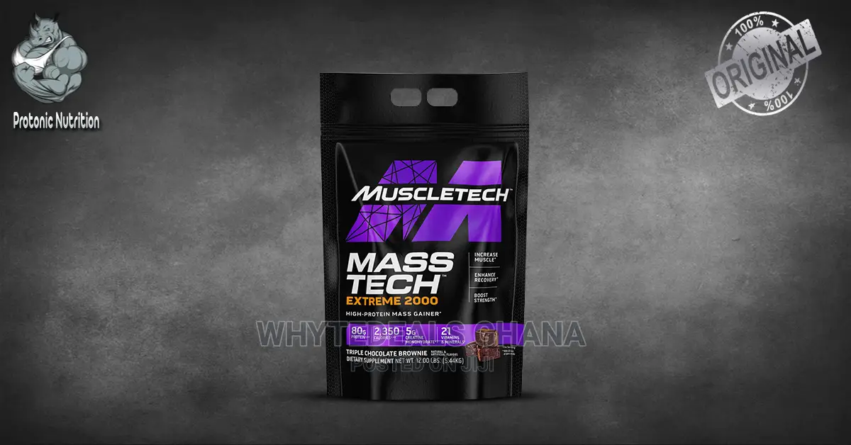 Mass-tech Extreme 2000 Muscle Builder Whey Protein 12lbs