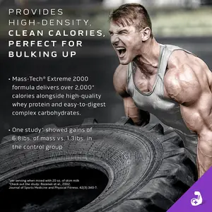 Mass-tech Extreme 2000 Muscle Builder Whey Protein 12lbs