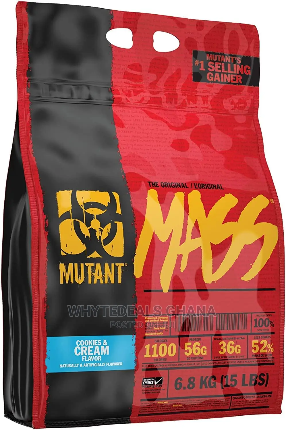 Mutant - Mass Muscle Mass Gainer Triple Chocolate - 15lbs.