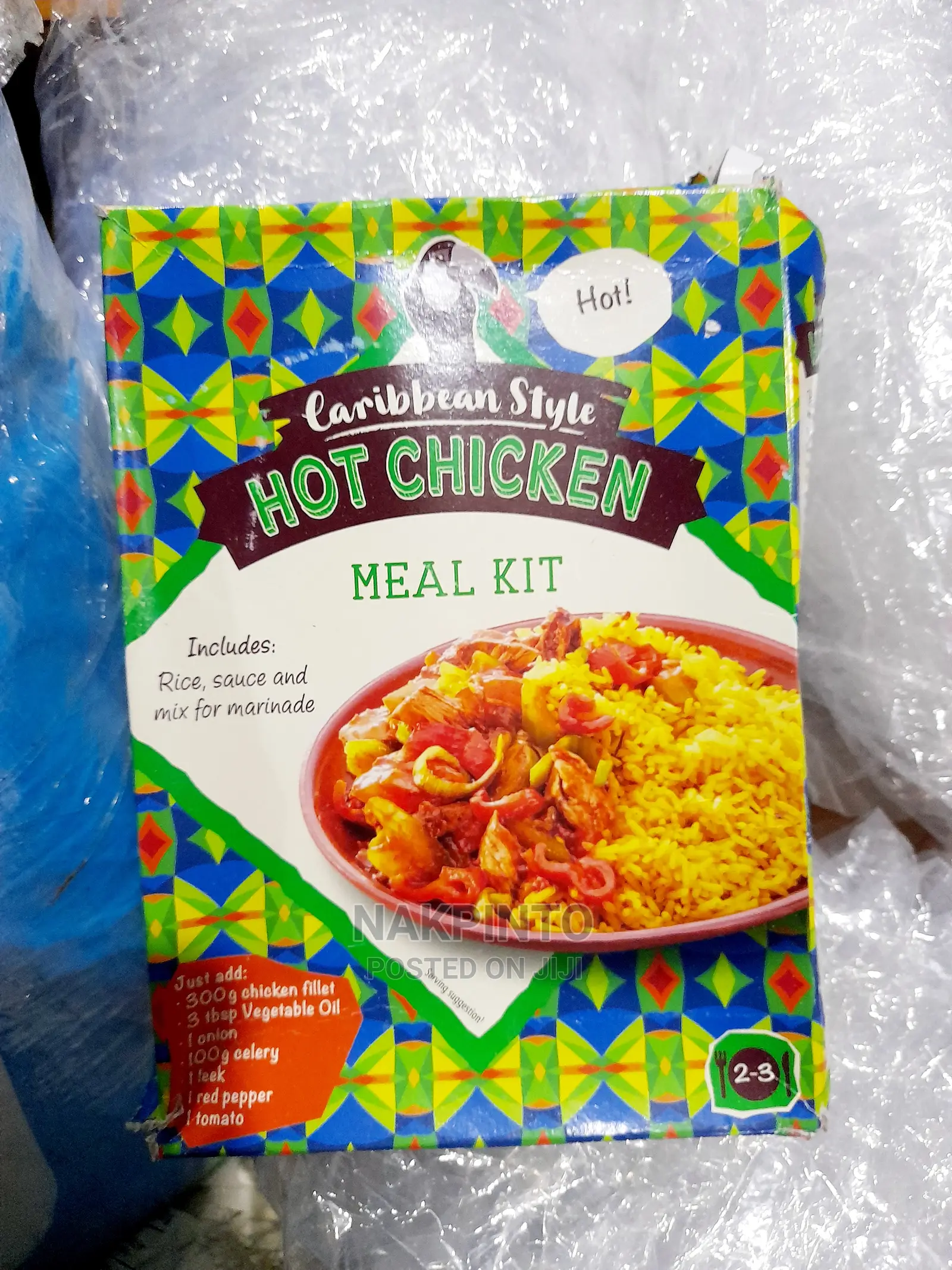 Hot Chicken Meal Kit. Roti Chicken Meal Kit