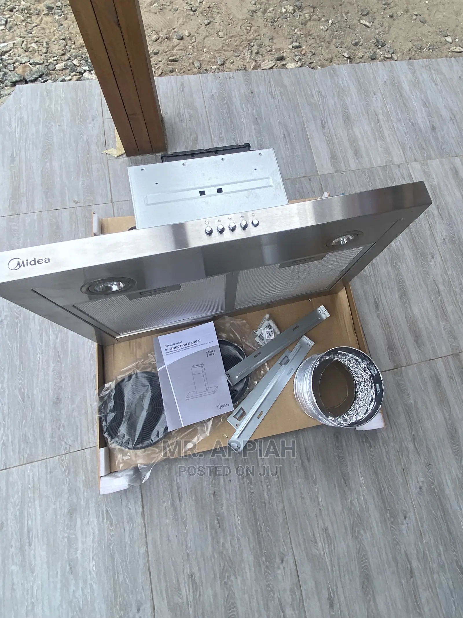 Anti-Rust Midea T-Shape Rangehood on Sale(Gray) 