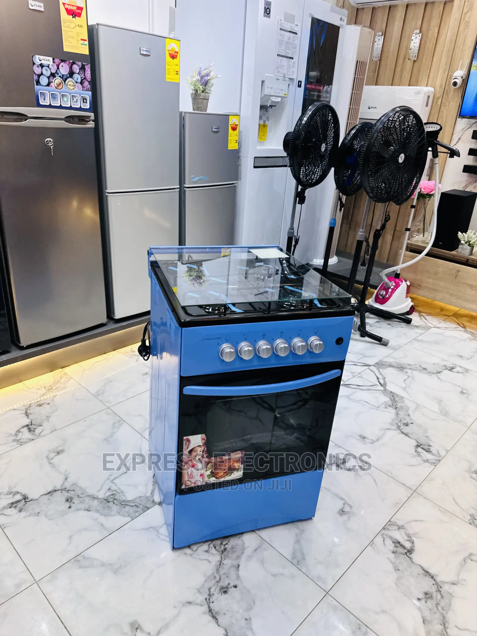 Cool Pretty  Price Blue Gas Cooker 50/50 4burner Oven