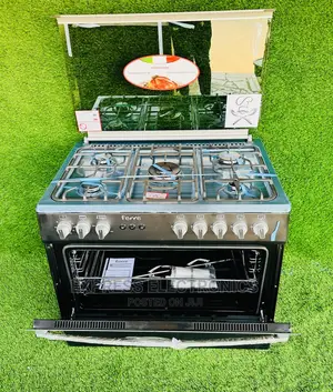 Cool Pretty Price Black 60/906burner Gas Cooker Rotisserie