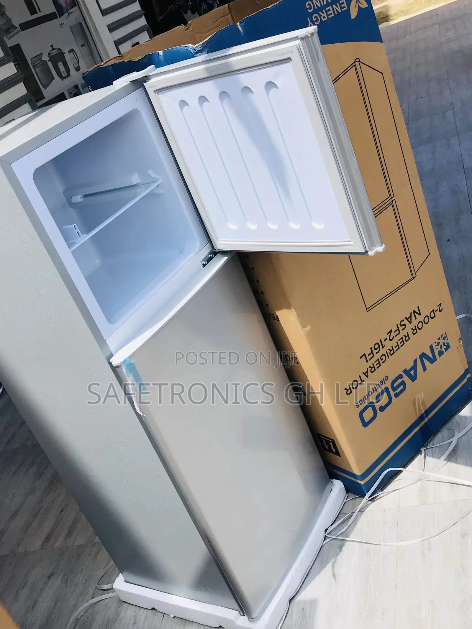 6 Neat Shelves Nascof2-16fl Topfreezer Doubledoor Fridge