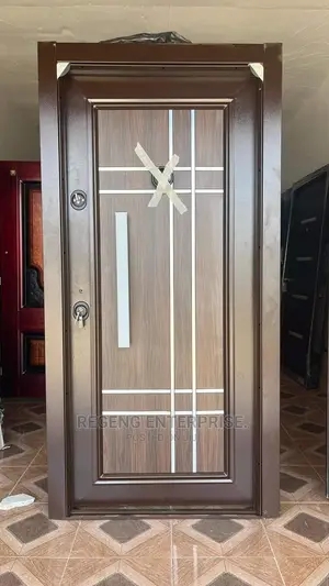 Single Brown Classic Security Door