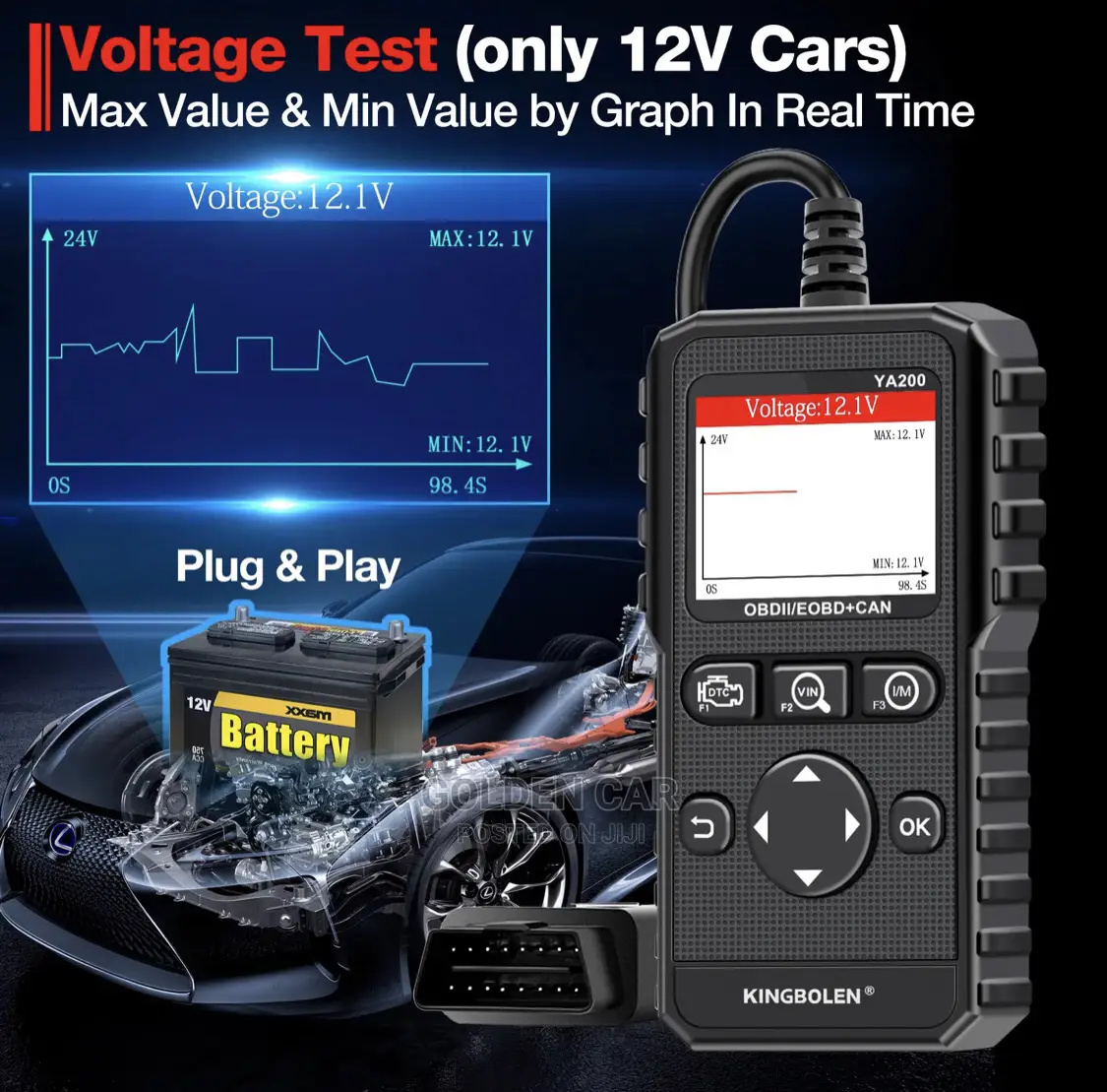 YA200 OBD2 Car Diagnostic Scanner