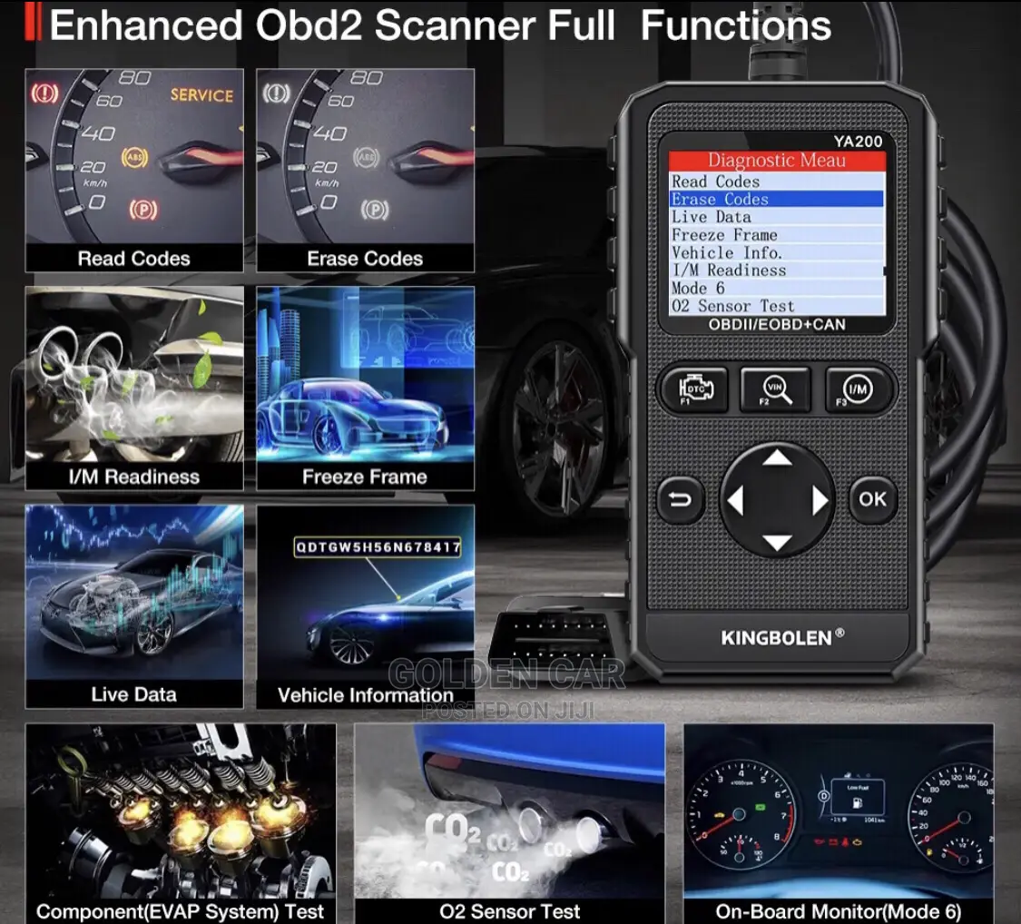 YA200 OBD2 Car Diagnostic Scanner