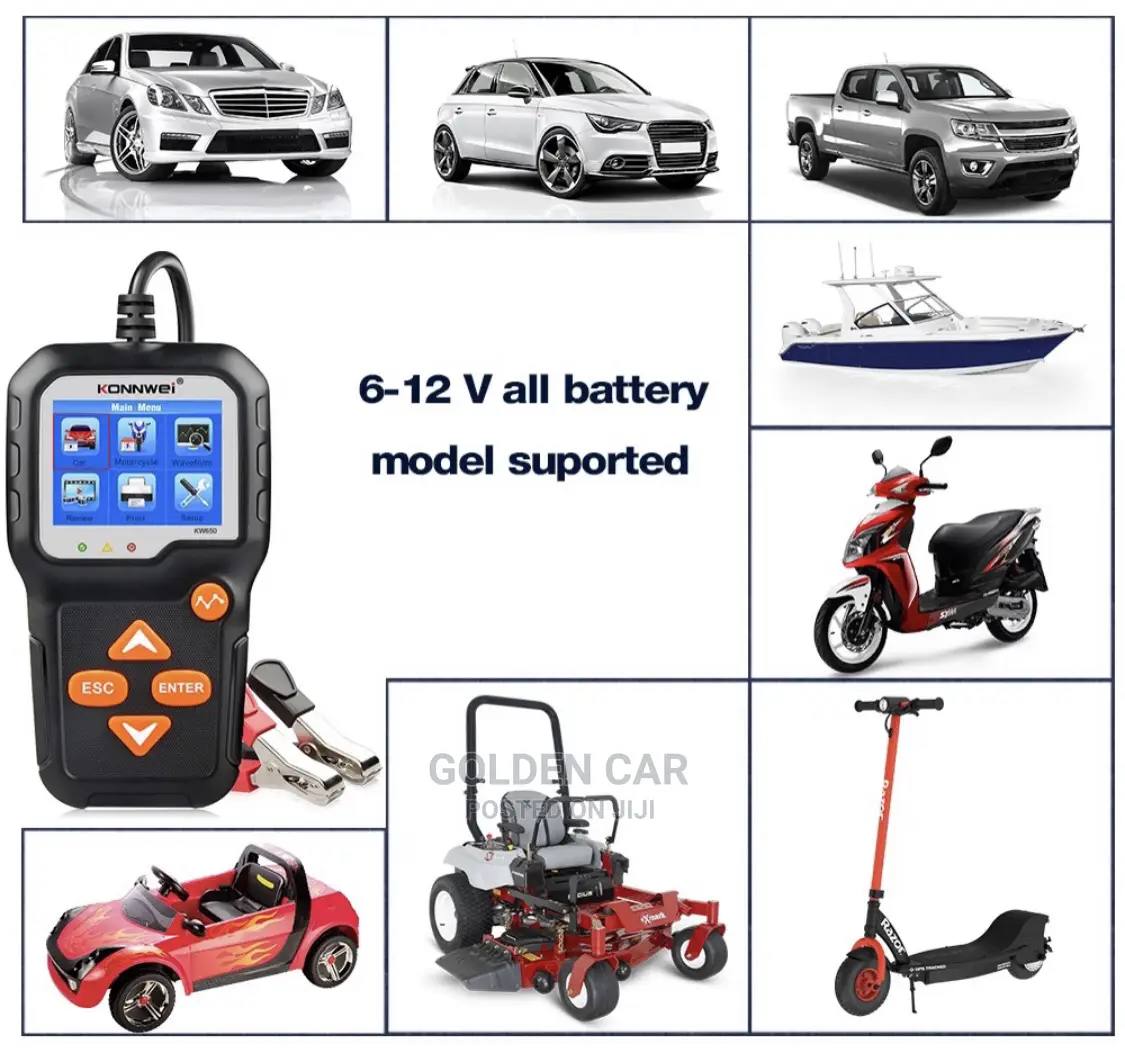 Konnwei KW650 Car Battery Tester 6v-12v