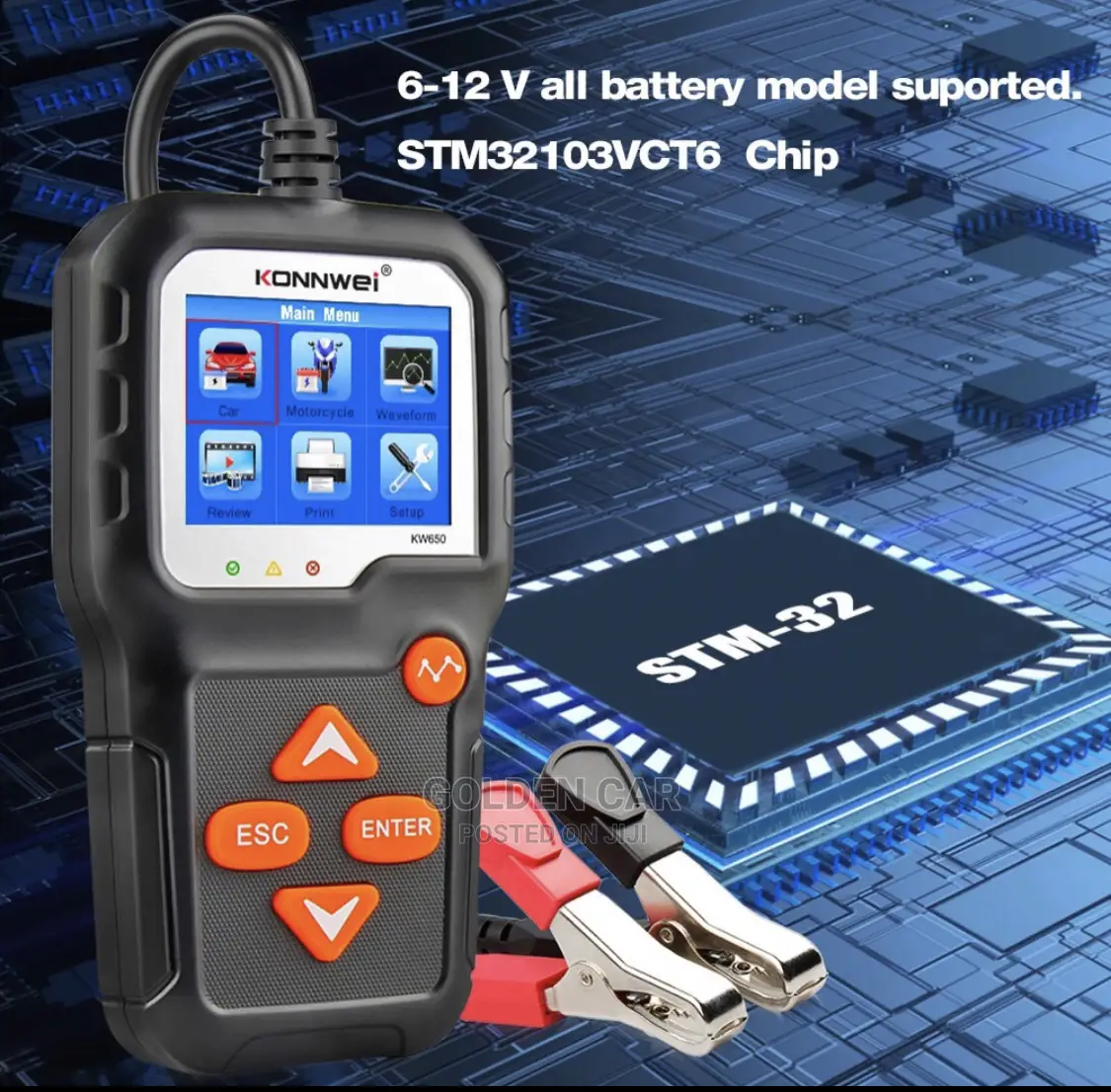 Konnwei KW650 Car Battery Tester 6v-12v