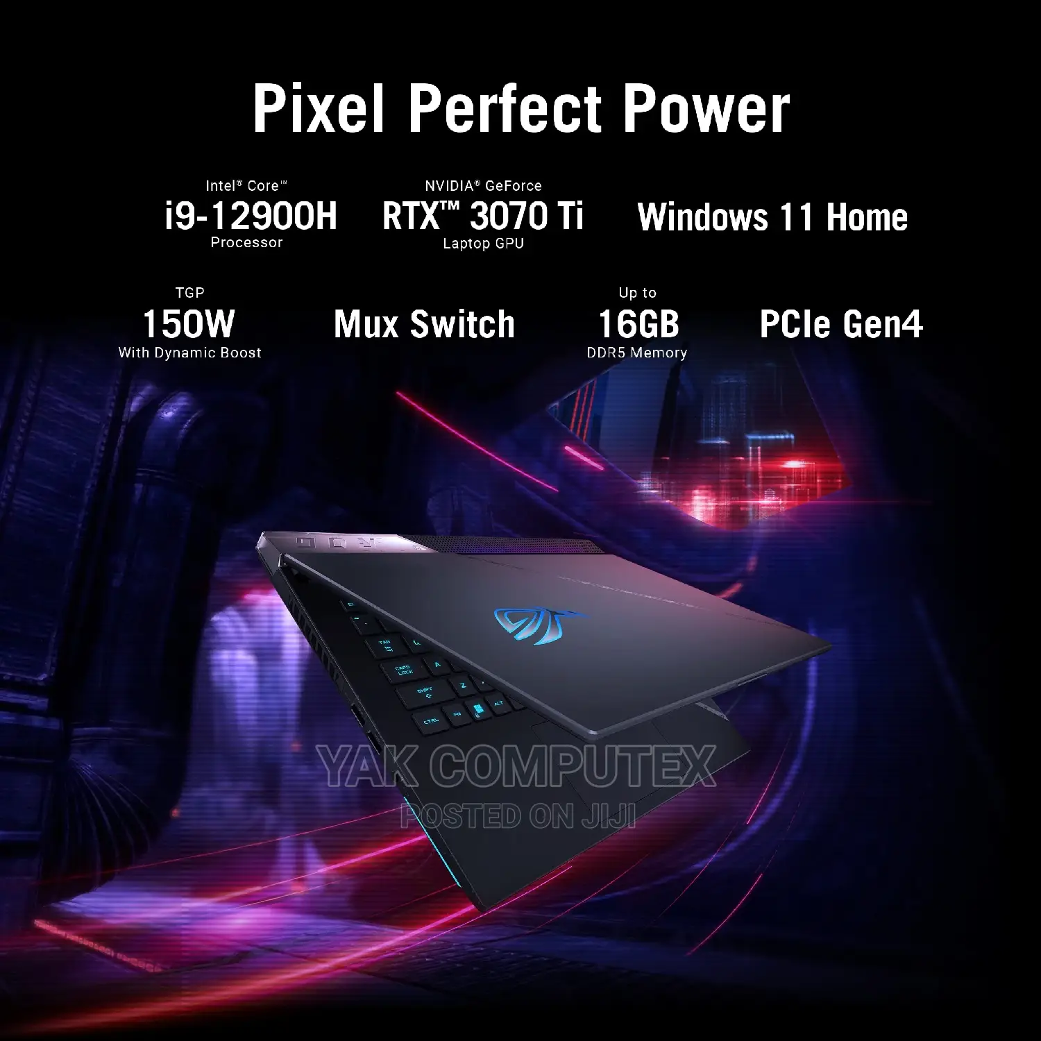 New Laptop Asus ROG Strix SCAR 15 16GB AMD Ryzen 9 SSD 1T