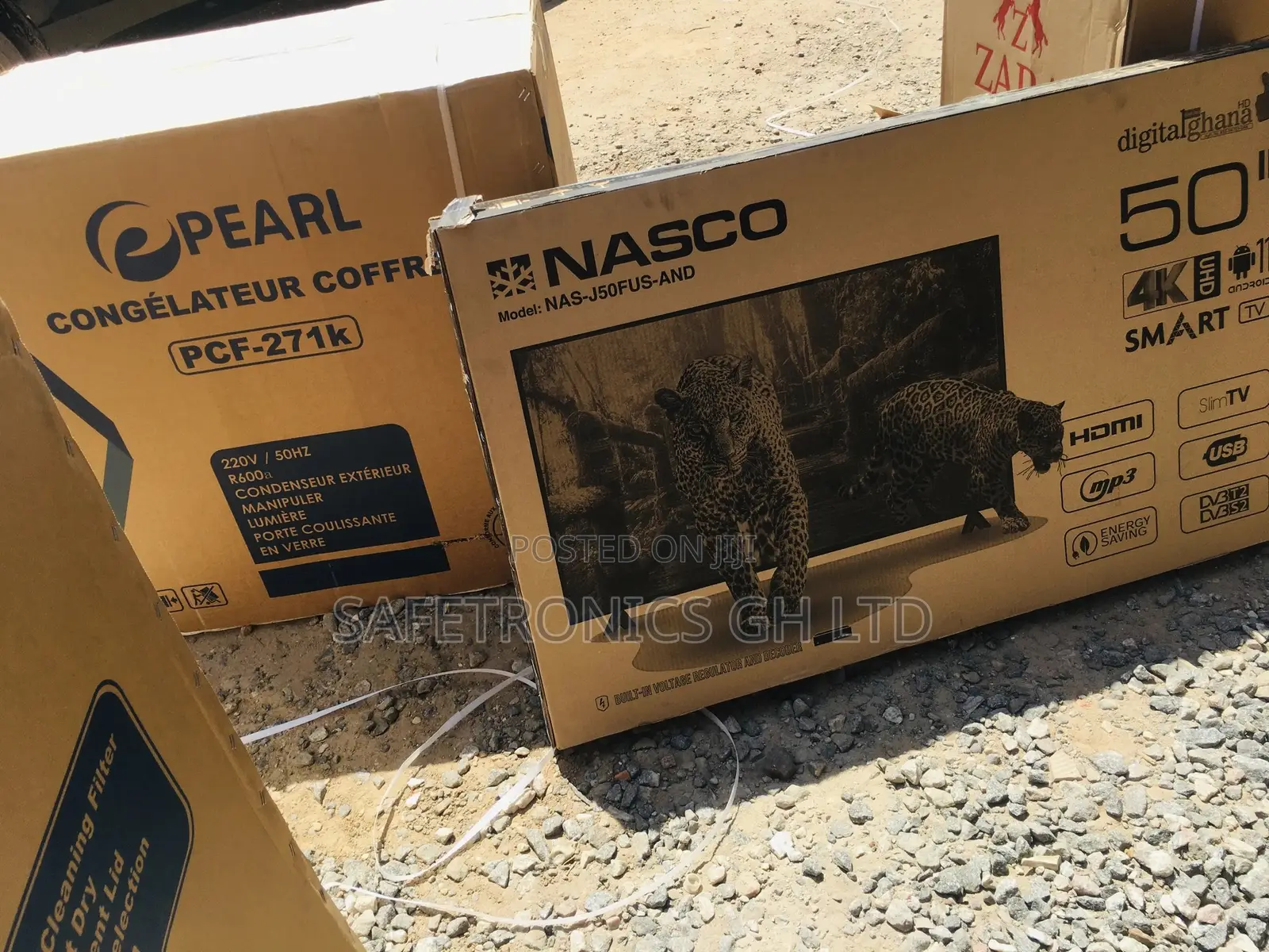 High Performance 50 Inches Glossy LED Smart Nasco Tv