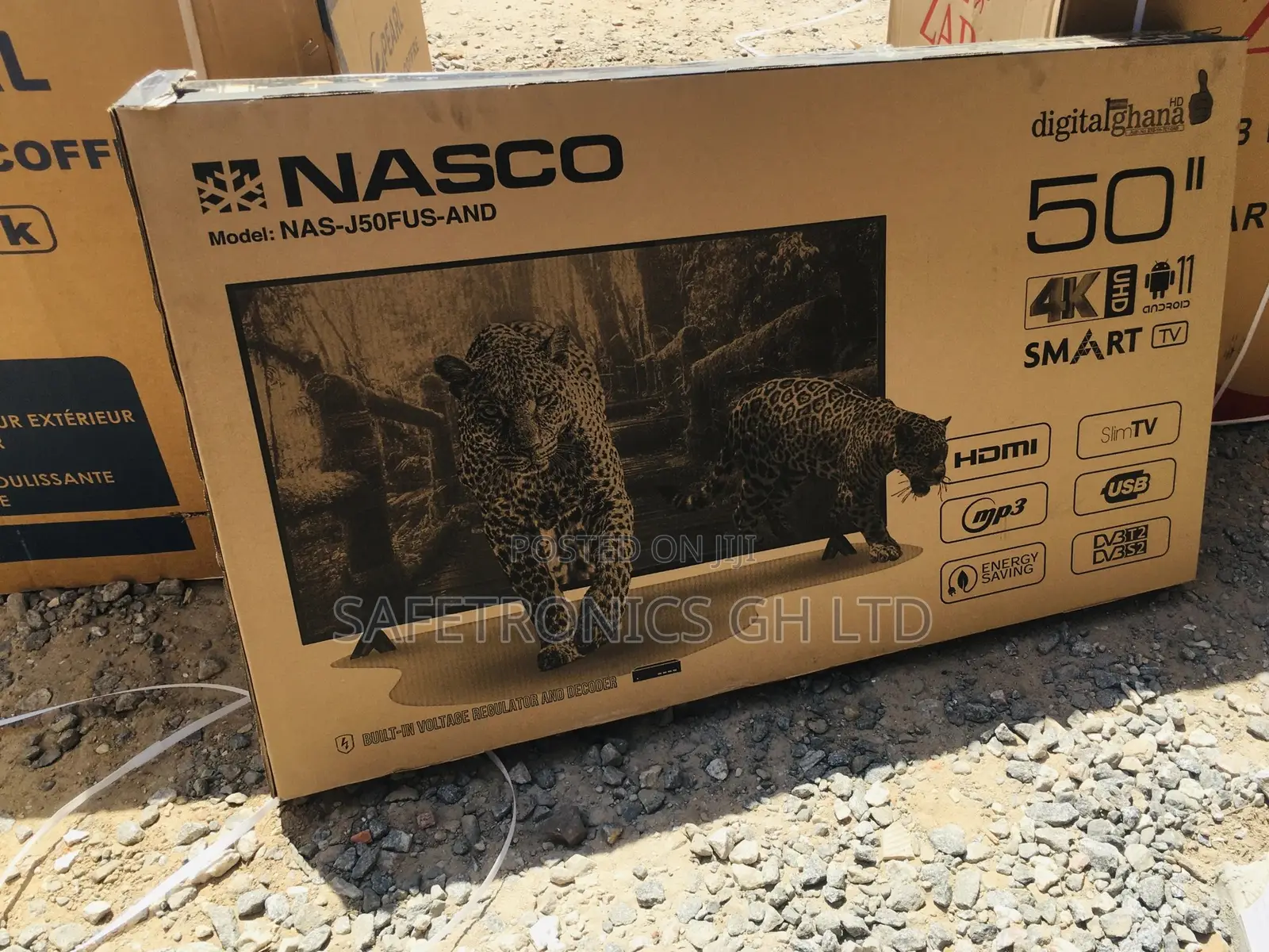 High Performance 50 Inches Glossy LED Smart Nasco Tv