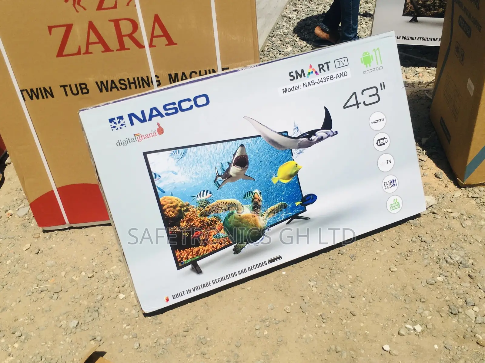 43 Inches Glossy LED Smart Nasco Tv Unique Quality