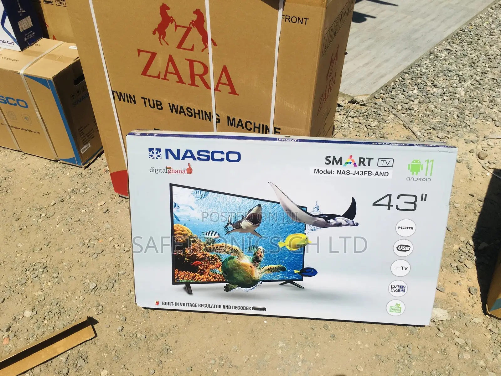 Classic 50 Inches Glossy Design Nasco 43 Smart LED Tv